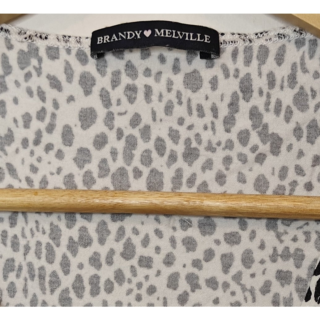 Leopard Print Wrap Crop Top