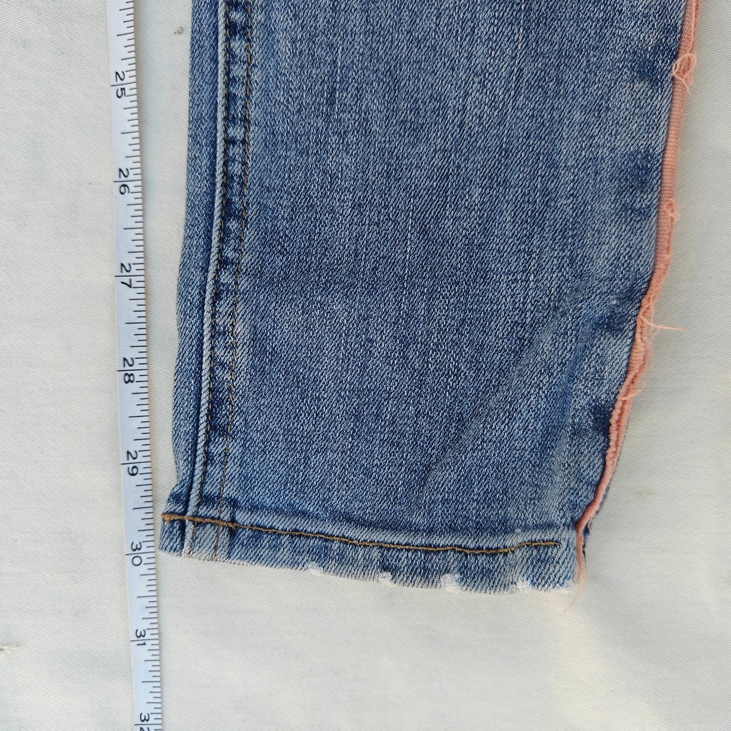 JEAN High Rise Skinny Jeans With Pink Side Stripe