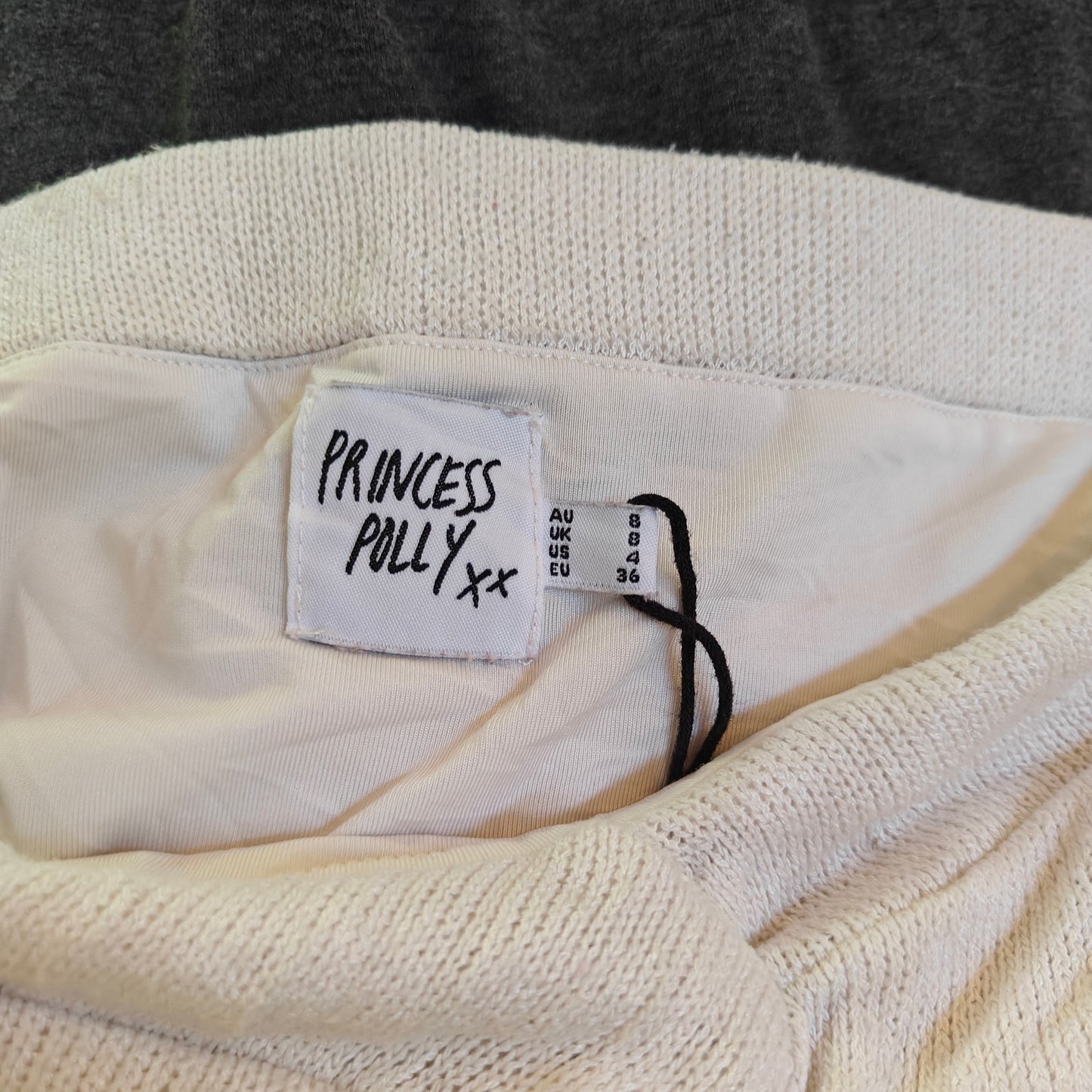 Cream Knit Maxi Skirt