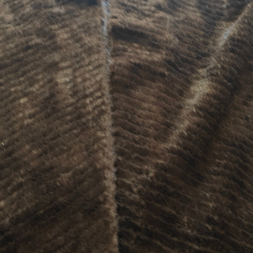 Brown Plus Faux Fur Vest
