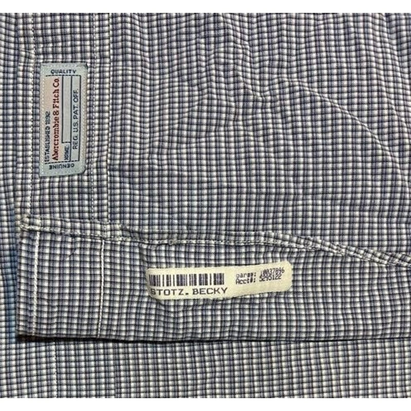Blue Check Button Down Shirt