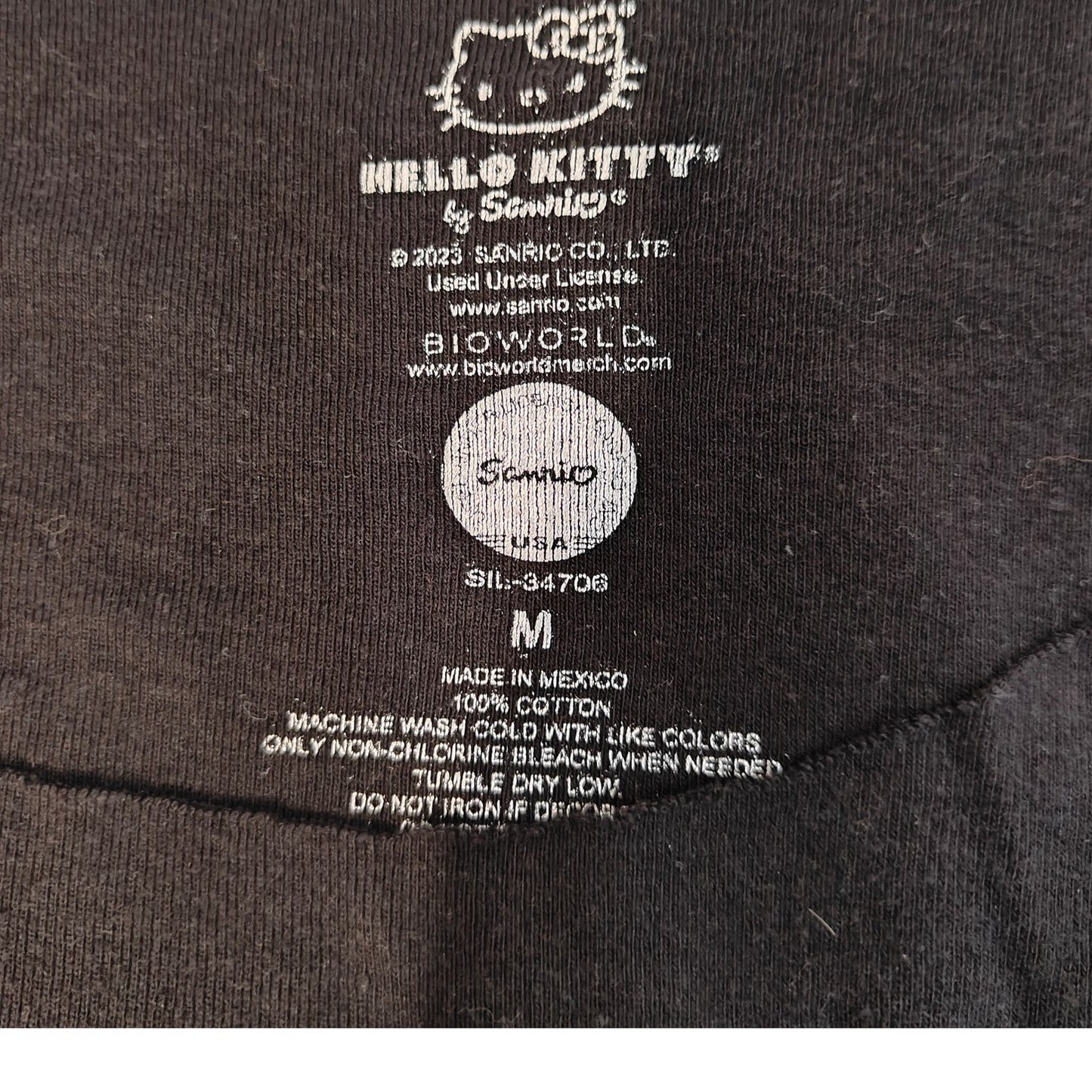 Black Hello Kitty Graphic Tee