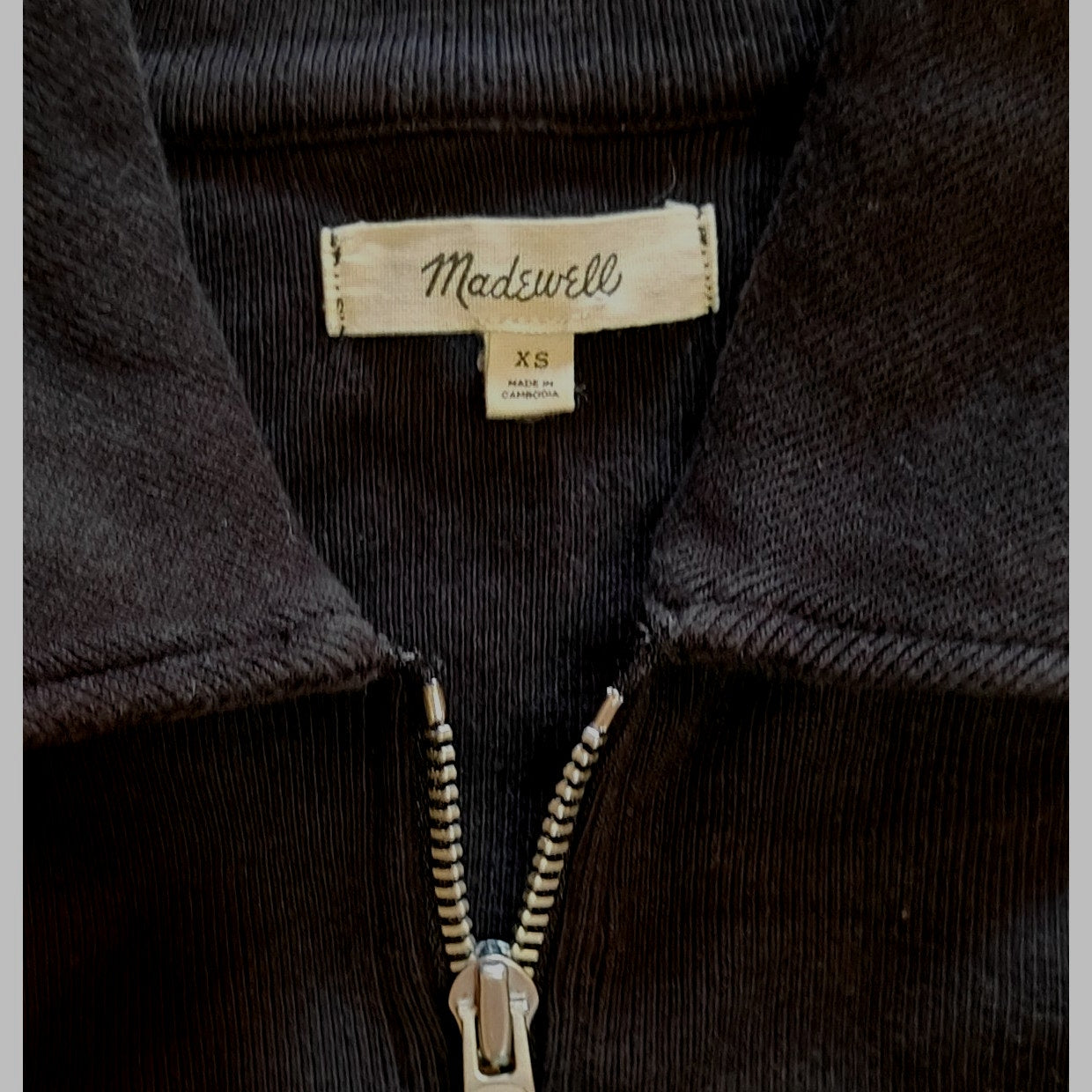 Black Zip-Up Cropped Jacket
