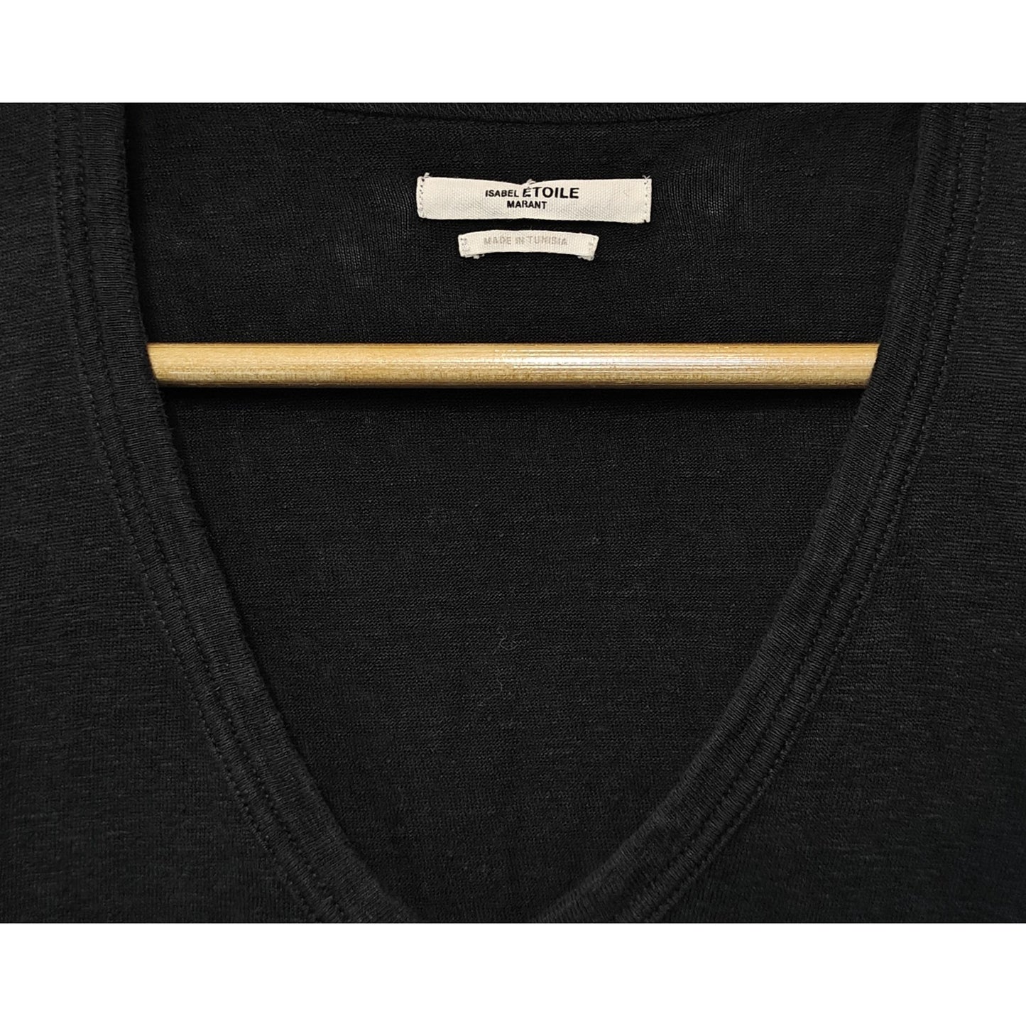 Black V-Neck Short Sleeve Tee