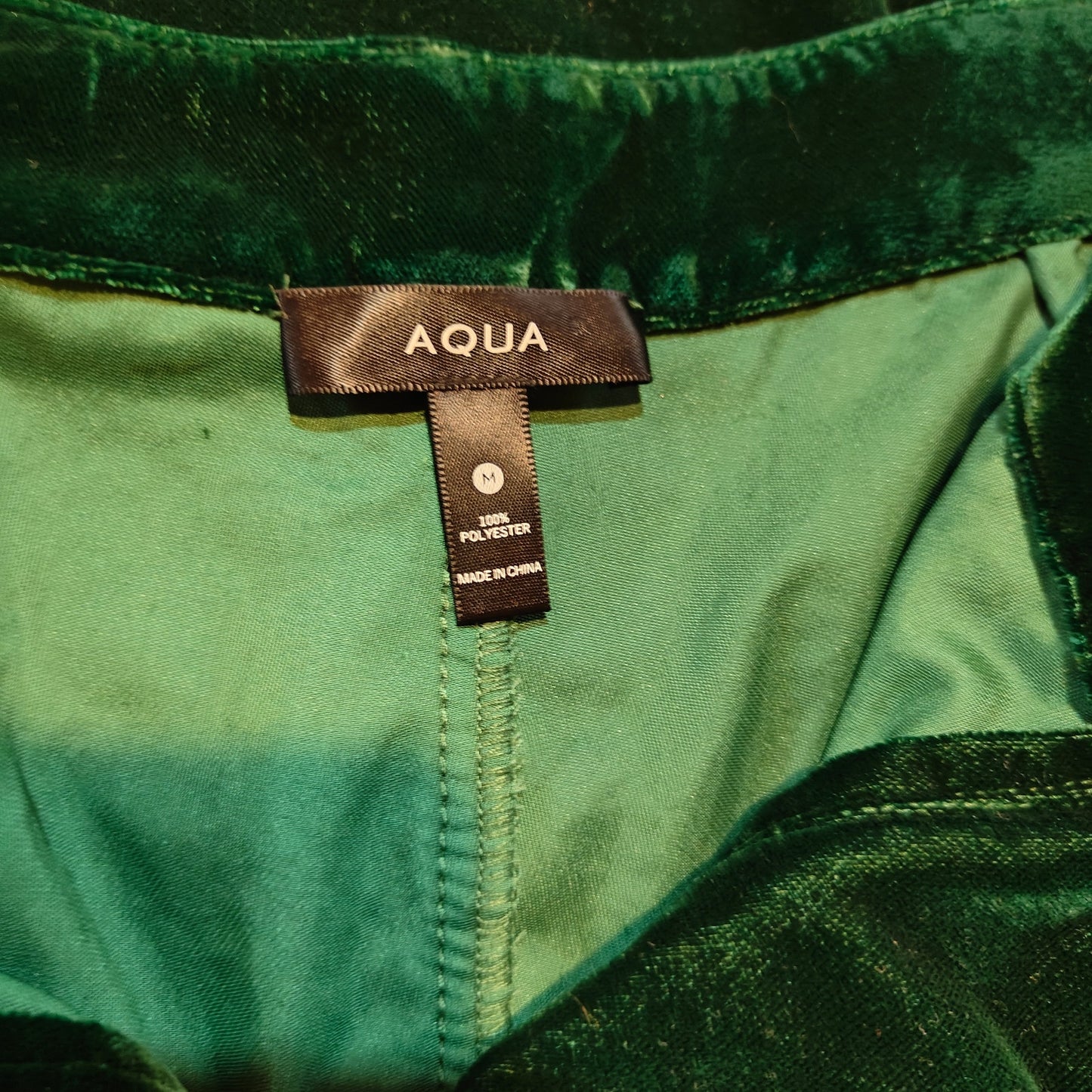 Green Velvet Wide Leg Pants