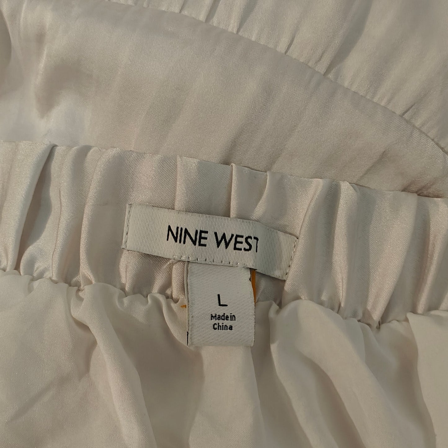 White Tiered Satin Maxi Skirt