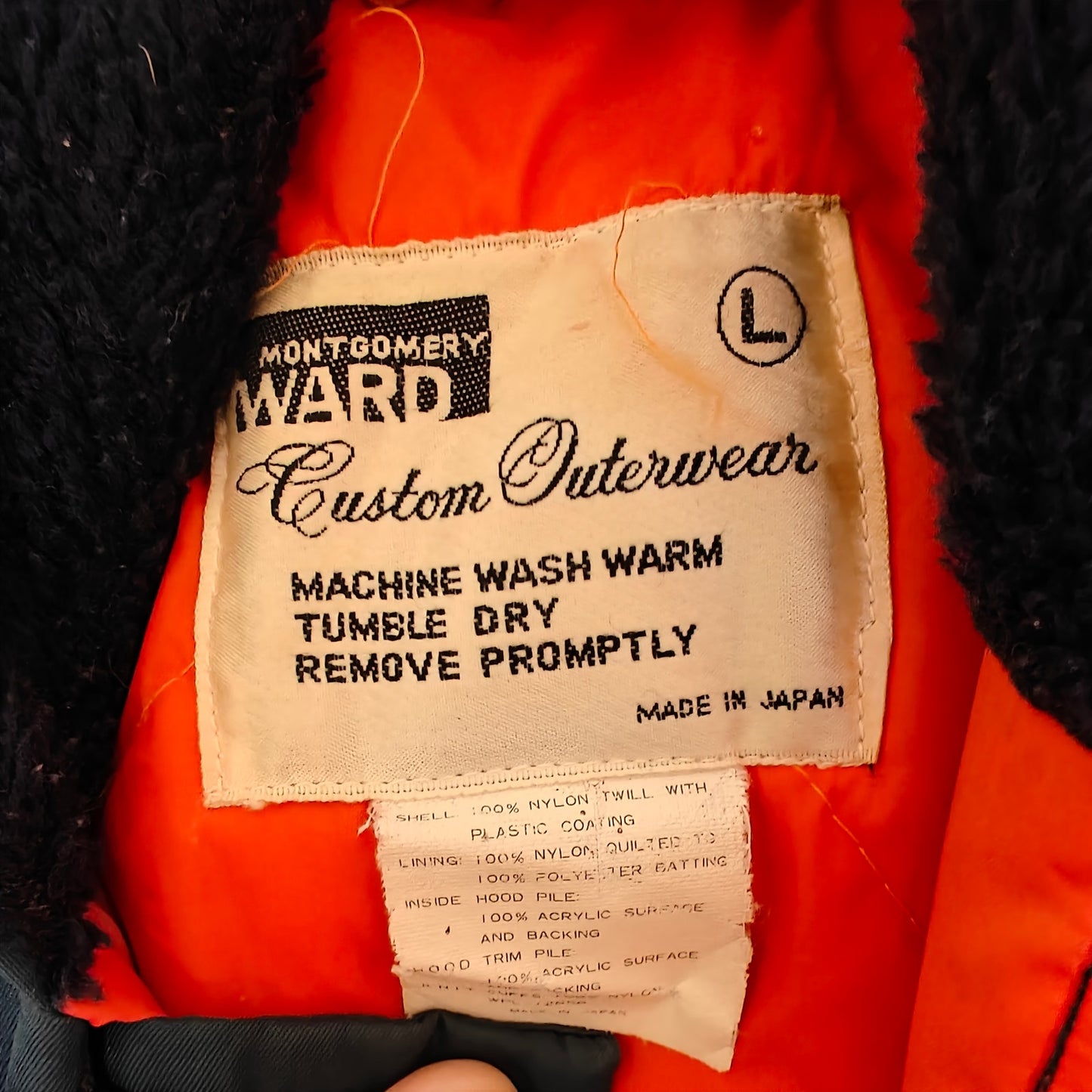 Vintage 1970s Navy Parka