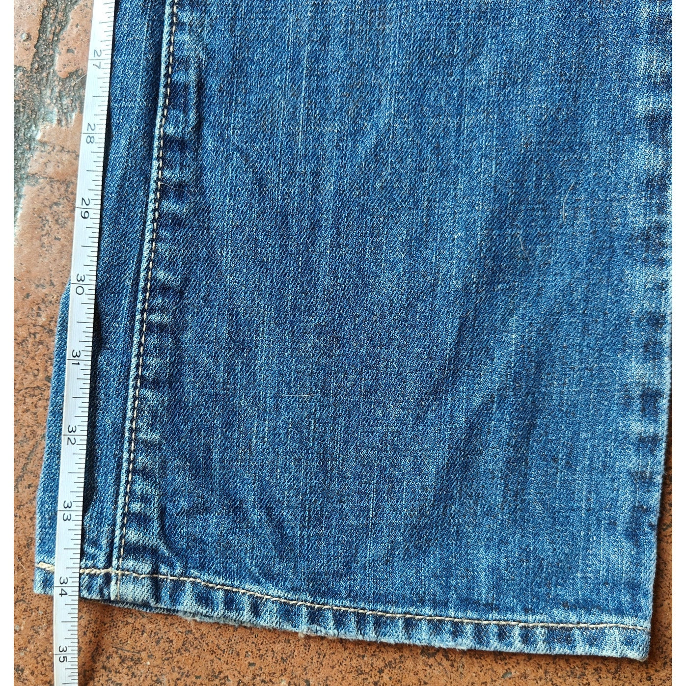 Distressed Medium Wash Flare Jeans
