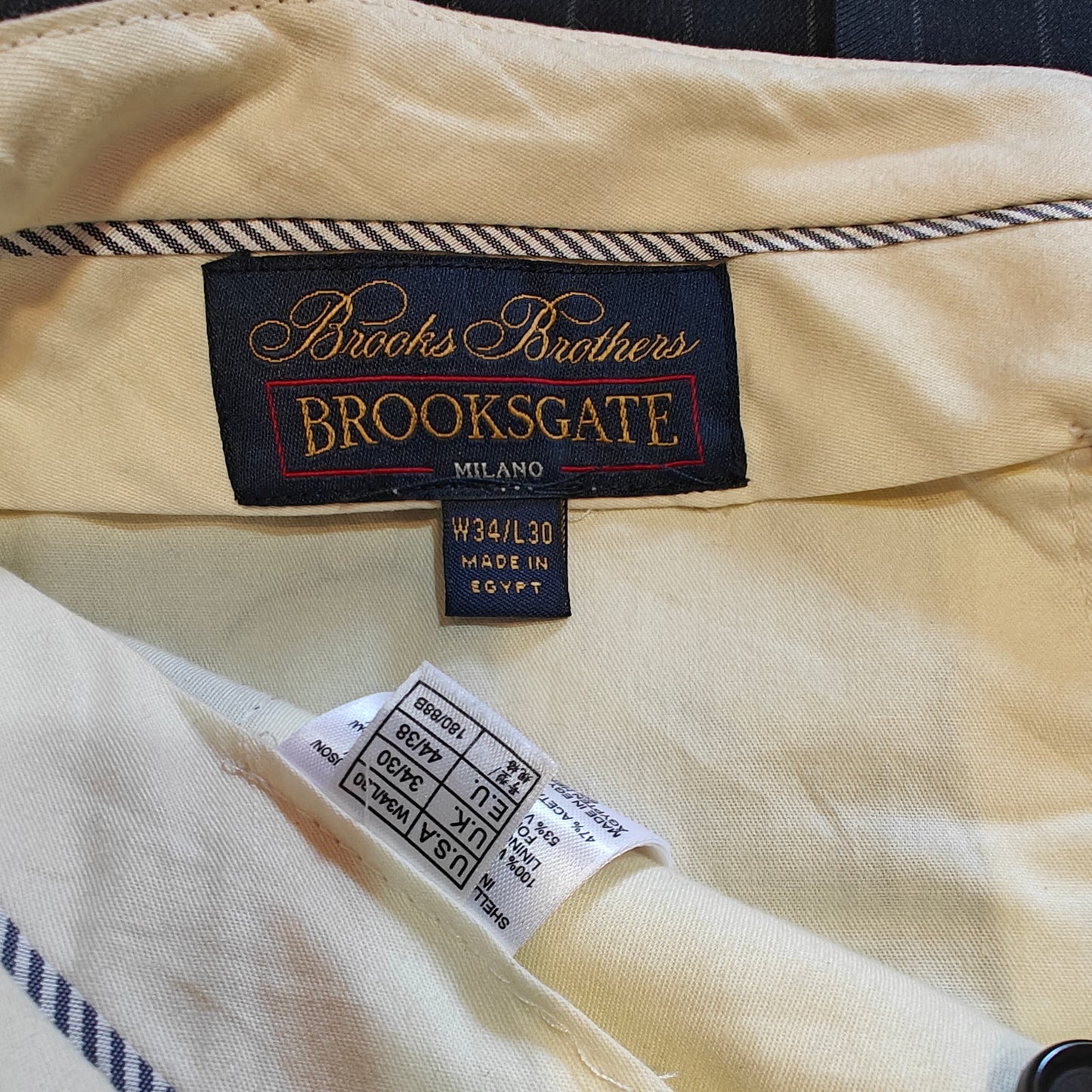 Brooksgate Milano Pinstripe Dress Pants