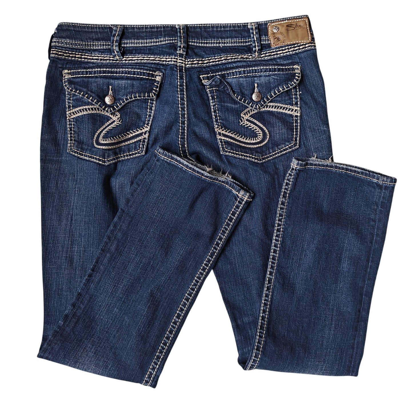 Berkley Flap Dark Wash Bootcut Jeans Size 28
