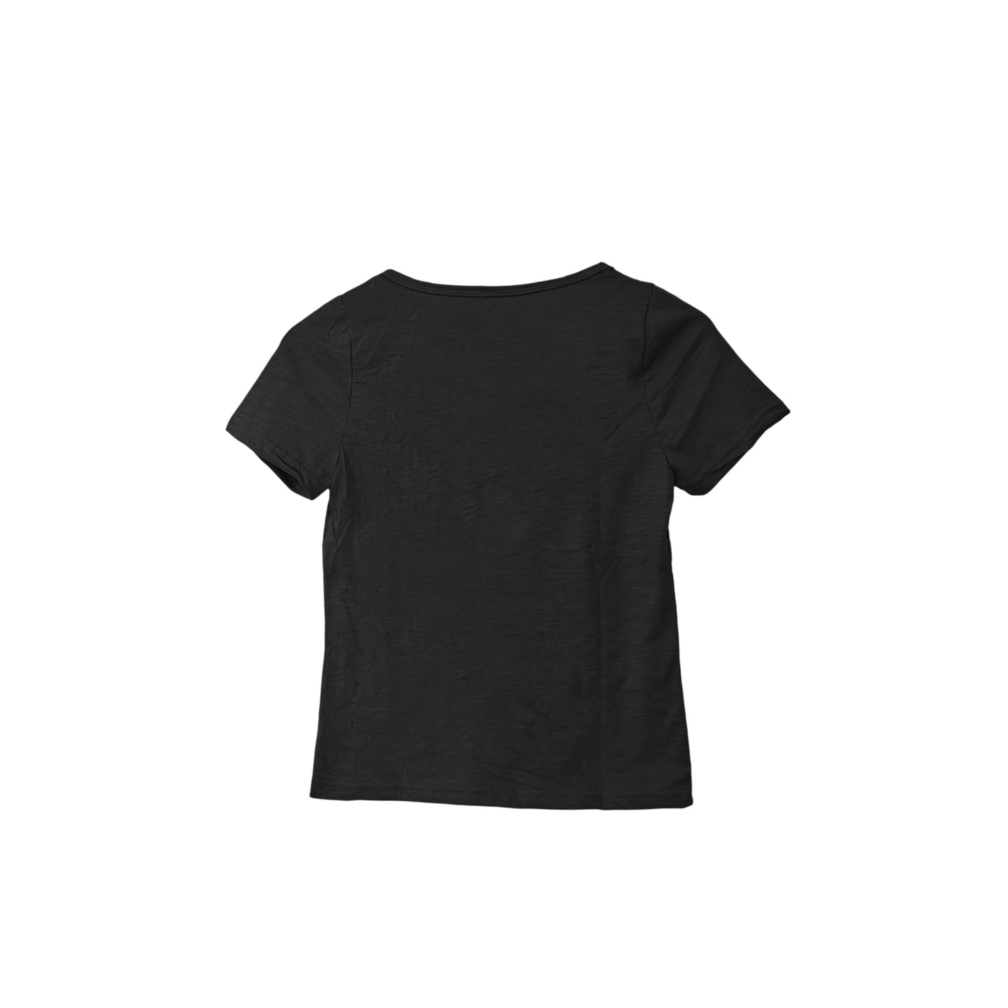Black Scoop Neck Tee