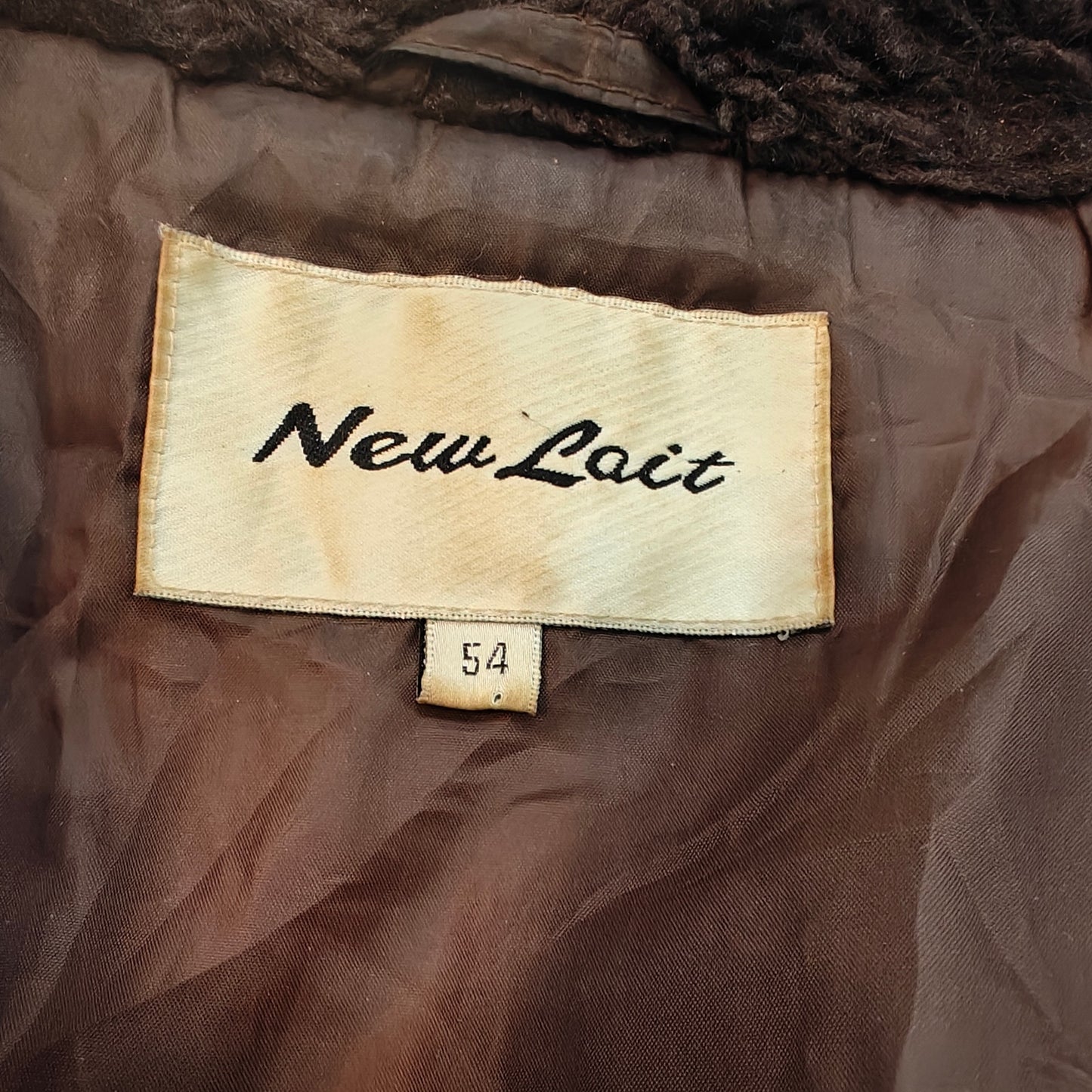 Vintage Brown Jacket with Faux Fur Collar