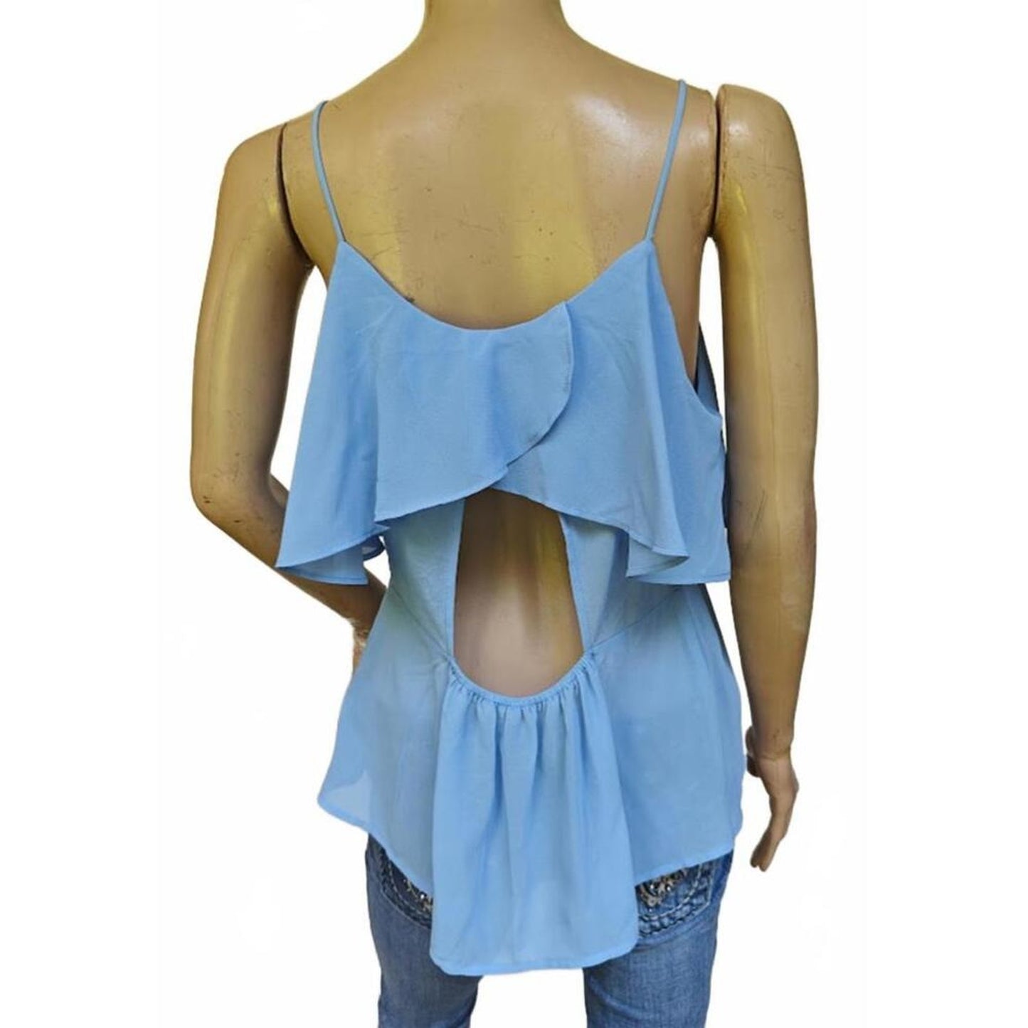Blue Layered Cami Tank Top