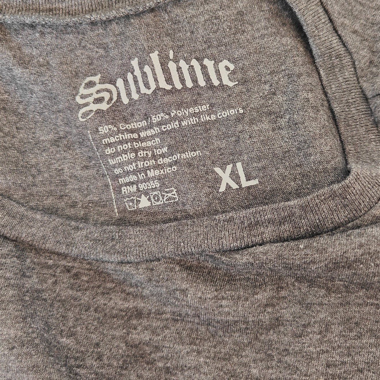 Gray Sublime Sun Logo Band Tee