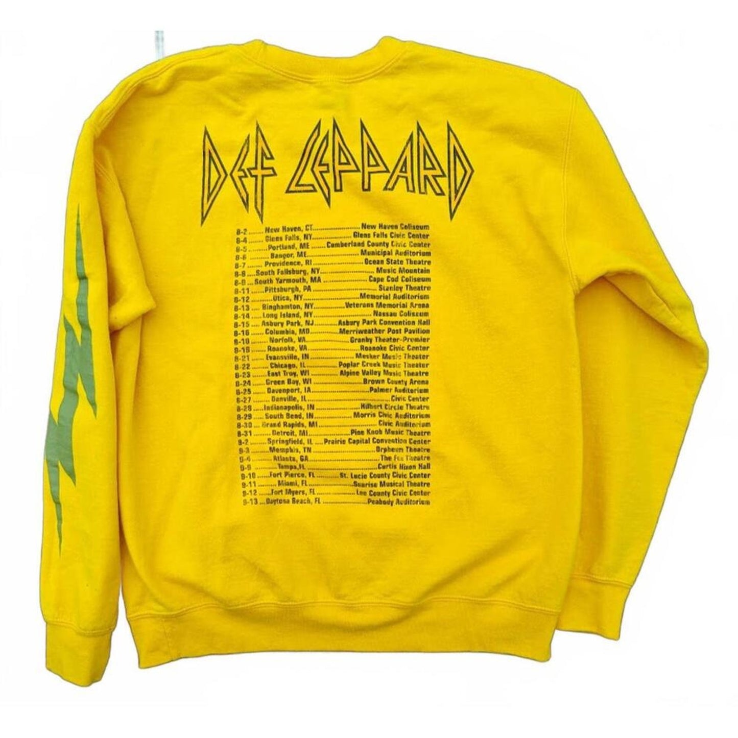 Yellow Retro Band Sweatshirt