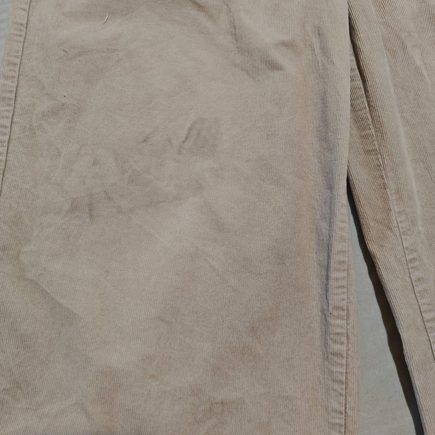 Khaki Wide Leg Cargo Pants