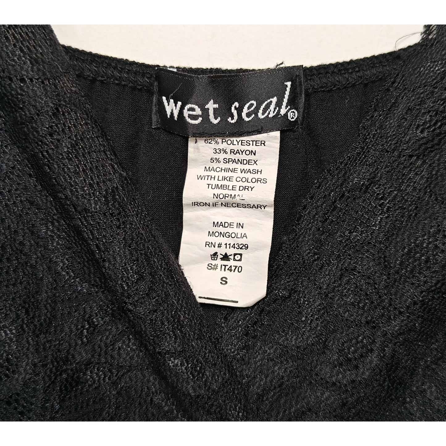 Black Lace V-Neck Tank Top