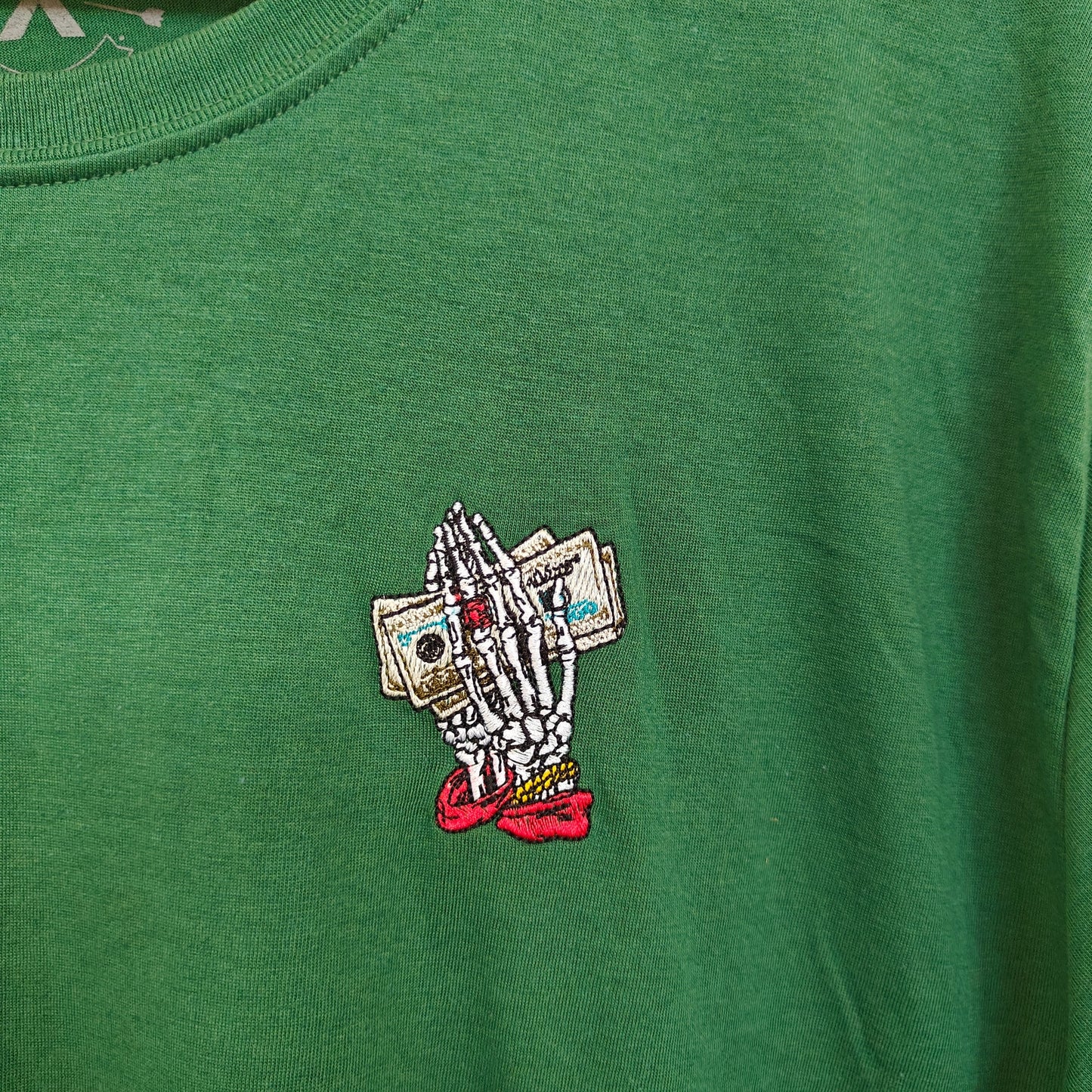 Green East West Money Graphic Tee