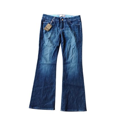 Paige Laurel Canyon Petite Jeans Womens 30 Bootcut Dark Wash NWT