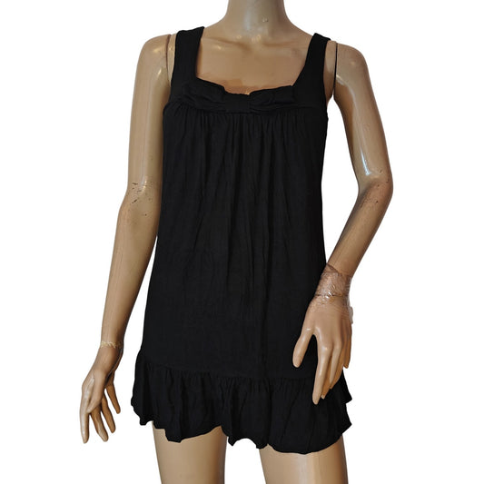 Black Sleeveless Mini Dress