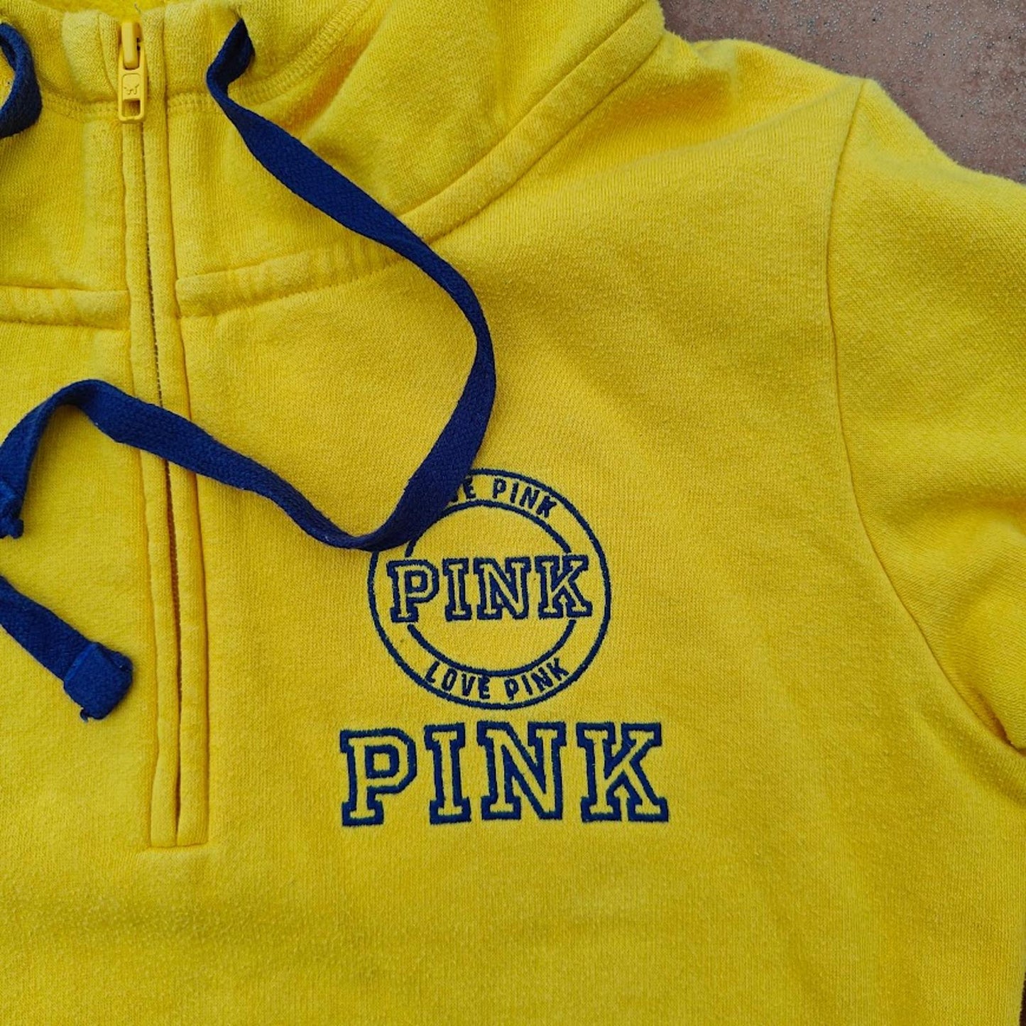 Yellow Half Zip Hoodie