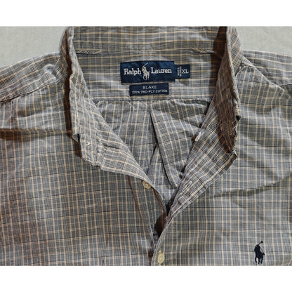 Plaid Short Sleeve Button Down Shirt