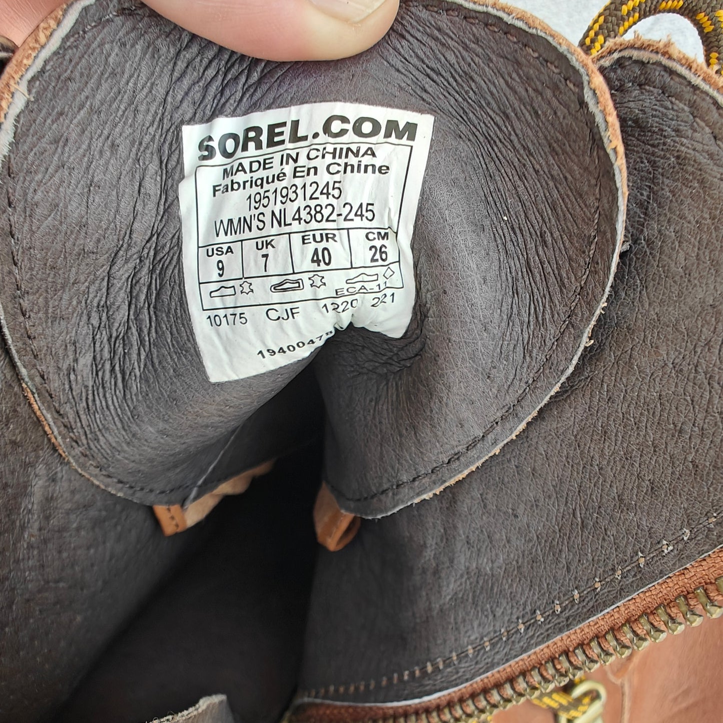 Brown Arctic Wedge II Lace Leather Boots