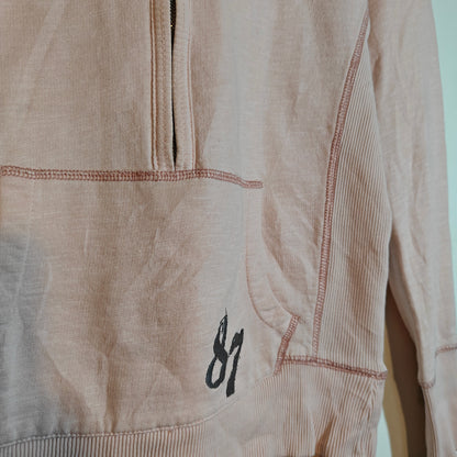Blush Pink Zip-Up Hoodie