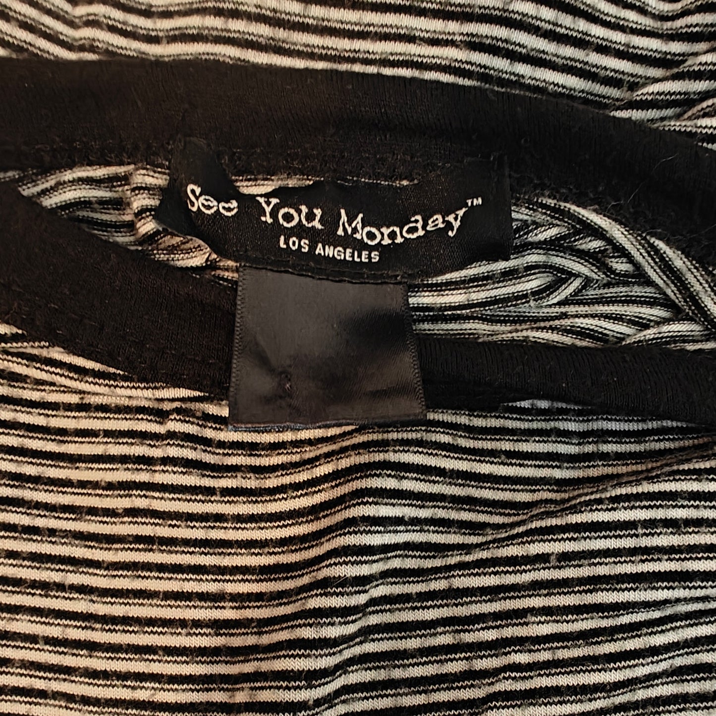 Black and White Striped Baby Tee