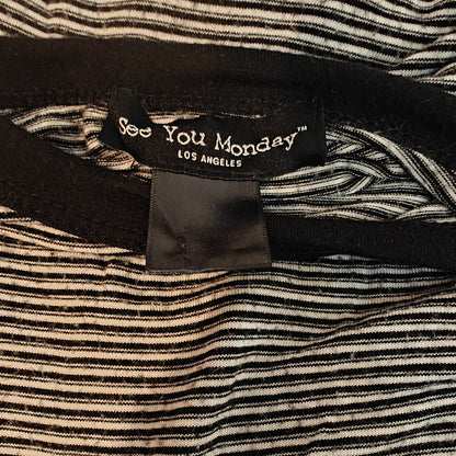 Black and White Striped Baby Tee
