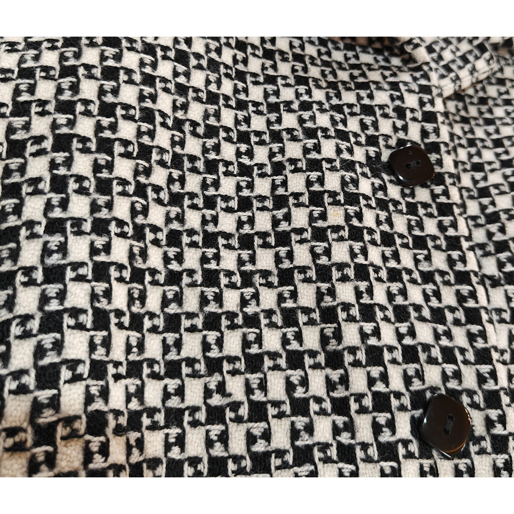 Black and Cream Tweed Blazer