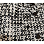 Black and Cream Tweed Blazer