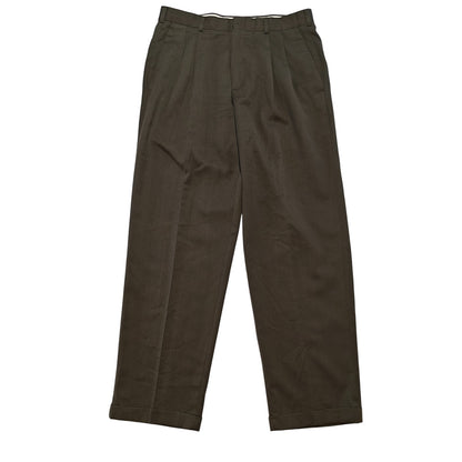 Wool Blend Pleated Dress Pants