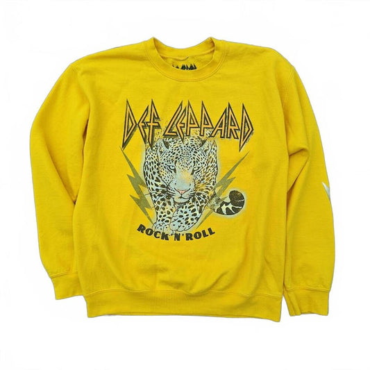 Yellow Retro Band Sweatshirt