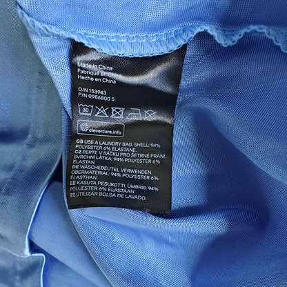Blue Satin Backless Slip Dress