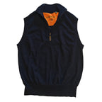 Navy Quarter Zip Sweater Vest