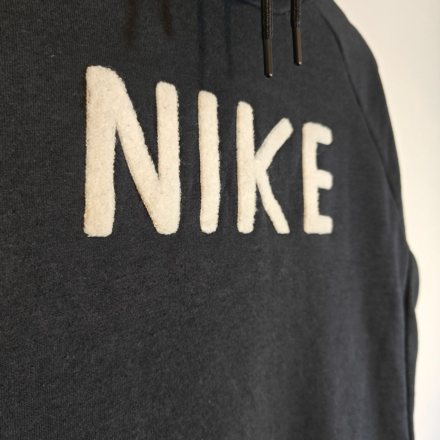 Black Nike NSW Funnel Neck French Terry Logo Hoodie