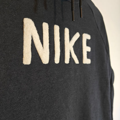 Black Nike NSW Funnel Neck French Terry Logo Hoodie