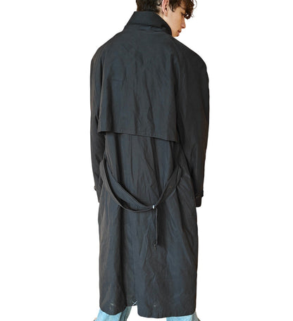 Black Iconic Double Breasted Trench Coat