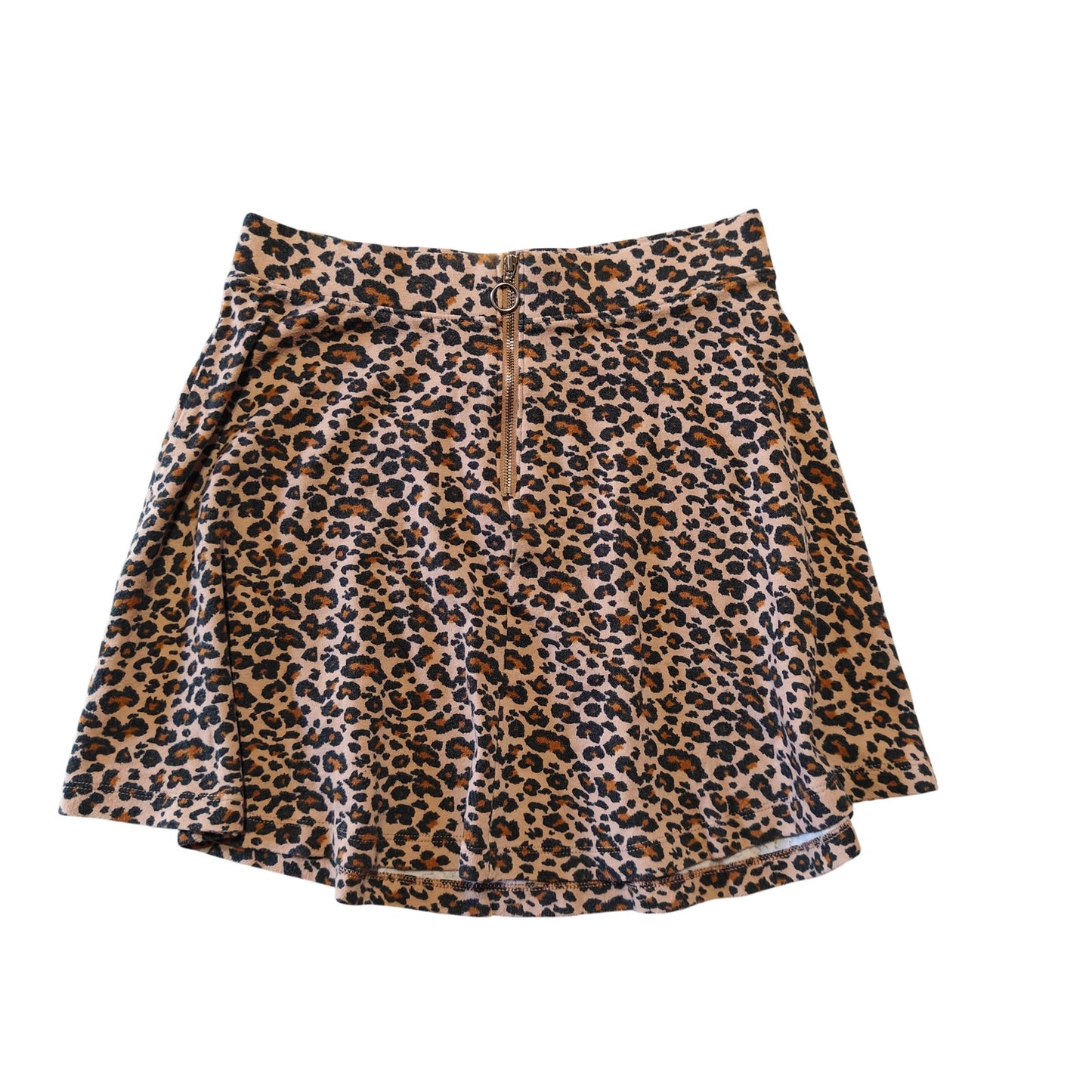 Leopard Print Skater Skirt