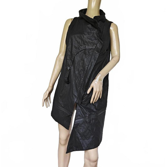 Black Avant Garde Asymmetrical Sleeveless Dress