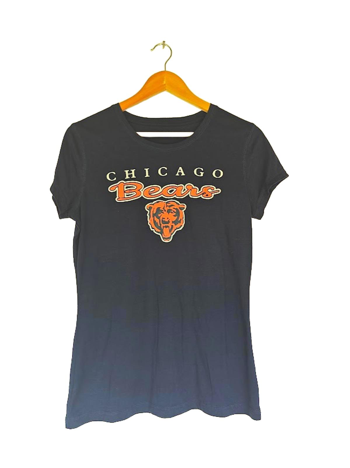 Navy Chicago Bears Fitted Logo T-Shirt