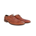 Brown Leather Wingtip Oxford Dress Shoes