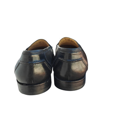 Black Leather Tassel Loafers