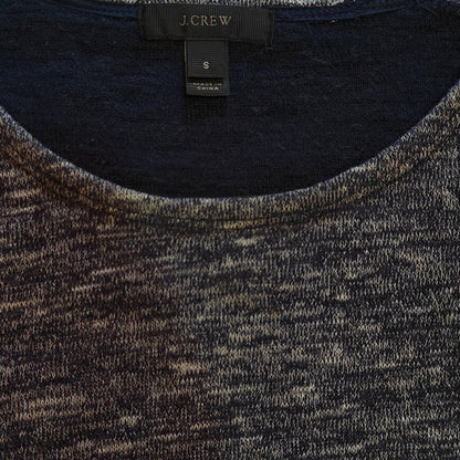 Gray and Navy Colorblock Knit Sweater
