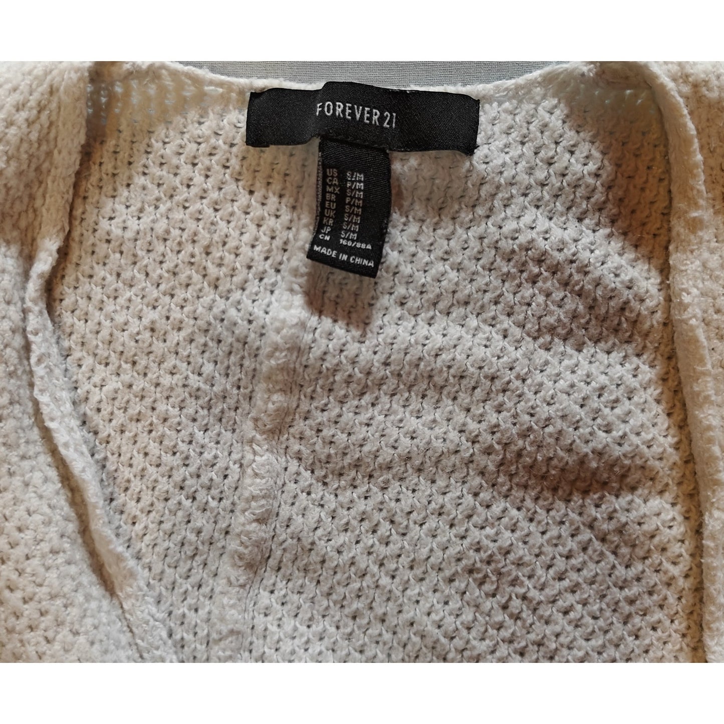 Cream Fringe Poncho