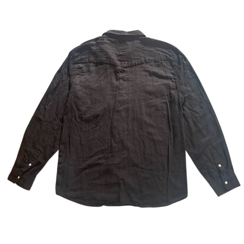 Black Corduroy Button Down Shirt