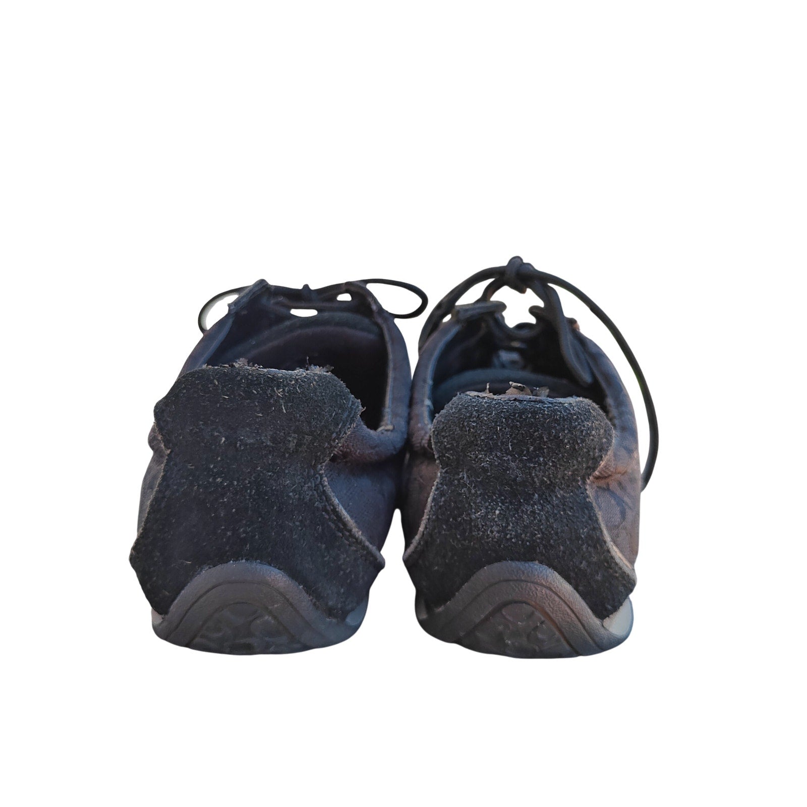 Black and Gray Signature C Sneakers