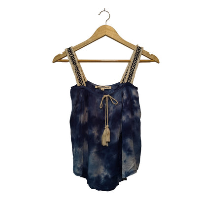 Blue Tie-Dye Boho Tank
