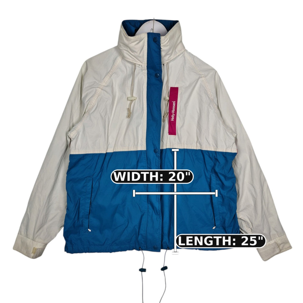 Helly Hansen Colorblock Windbreaker Jacket – White, Blue & Pink